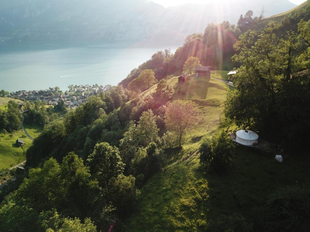 Hotel Panorama Jurte Ueber Dem Uri-See A Sisikon Exteriér fotografie